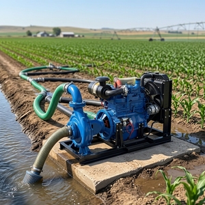 Pompe centrifuge triphasée motorisée OEM/ODM 200m à commande automatique, construction en fer, pour irrigation et lutte contre les inondations, débit 200-1000m³/h - Product Image 3
