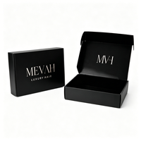 Boîte d'expédition en carton ondulé personnalisée avec design de marque pour la livraison de vêtements en ligne, boîte de colisage en papier
