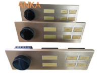 Système d'automatisation intelligent KNX SEXANKA ZF-KK-03GT-A en aluminium, interrupteurs muraux personnalisables pour la température