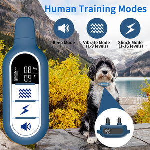 Dispositivo Inteligente de Entrenamiento para Perros, Color Azul Pavo Real, Collar Recargable con Control Remoto para Suministros de Entrenamiento Canino - Product Image 4