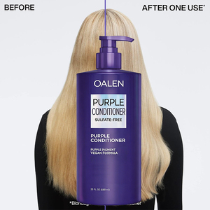 <span class=keywords><strong>Acondicionador</strong></span> Semipermanente <span class=keywords><strong>Morado</strong></span> que Neutraliza los Tonos Amarillos y Anaranjados, Limpia y Acondiciona Suavemente para Cabello Rubio, Plateado y Gris - Product Image 1