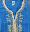 Nouvelle tenue musulmane de style qatari à manches longues avec pantalon pour homme, ensemble abaya