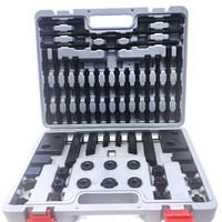 Kit de serrage à fente en T robuste 58 pièces, ensemble de pinces universelles pour machine de fraisage CNC 45 #   Acier HRC 30-40