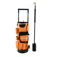 Chariot à outils réglable en hauteur Uweld, durable, avec roues, capacité de 100 L, corps en polyester, pour les fournitures de soudage et les bouteilles de gaz