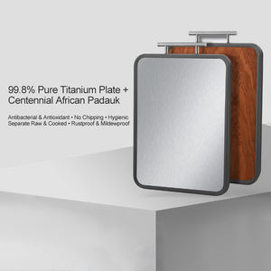 Personalizar comida carne en blanco carnicero bloque doble cara Acacia tablas de cortar de madera utensilios de cocina tabla de cortar de titanio puro - Product Image 2