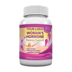 High Purity Naturally Regulation Vitamin Increase Estrogen For Woman Support Hormone Balance Capsules Supplement