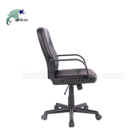 Dernier modèle de chaise en cuir vintage à tension inclinable de qualité supérieure et chaises ergonomiques noires