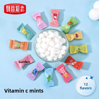 HALAL Certified Vitamin C Sugar-Free Multi-Colored Mint Candy Breathing Freshness Fruit-Flavored Clear Mouth Hard Ball-shaped