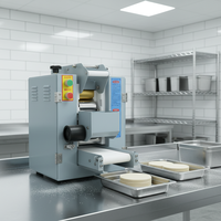 Machine automatique compacte la plus populaire pour la fabrication de feuilles de raviolis, design unique pour samosas, momos, siomais, wontons et pâtes