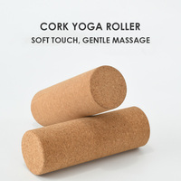Rouleau de mousse de Massage de haute qualité, rouleau de Yoga en liège écologique naturel de haute densité, vente en gros