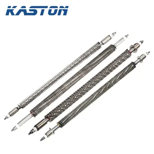 220v 2kw Industrial Stainless Steel Electric Tubular Air Heating Element Straight Finned Air Tube Heater For Oven