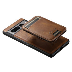 Funda Magnética Desmontable de Doble Capa para Teléfono con Cartera para 17 14 <span class=keywords><strong>Plus</strong></span> 13 Pro Max y Teléfonos Móviles de Google - Cuero Hecho a Mano - Product Image 4