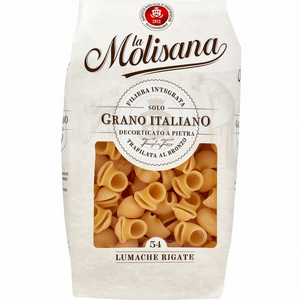 Molisana Lumache Rigate Pasta No. 054 Snails Durum <b>Wheat</b> Unrefined Dried 500g <b>Bag</b> LA MOLISANA SPA - Product Image 2
