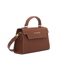 Sac messager en cuir de chameau pleine fleur avec impression florale personnalisée pour femme, sac à main de luxe OEM avec logo