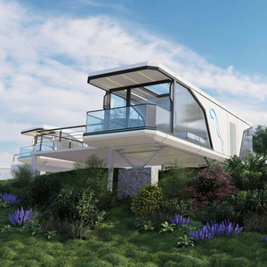 Design moderno Villa cabina Hotel prefabbricata capsula Mobile casa elegante contenitore case prefabbricate mela cabina per terra inutilizzata - Product Image 1