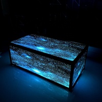 Design à la mode Cool Bar Discothèque Meubles Led Éclairage Illuminé Club Table Salon Thé Bar Table pour Commercial KTV