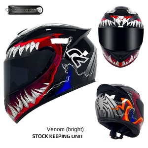 Casque de moto d'hiver avec Bluetooth, motif chevalier, casque intégral, quatre saisons, accessoire de personnalité pour la conduite - Product Image 3