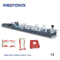 Machine à plier et à coller automatique à grande vitesse WESTONIX Auto 850 mm 4 6 Coins à fond fermé