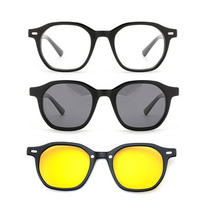 New Fashion UV400 Cat Eye Full Rim Light Weight Anti-Radiation Comfortable Clip-On Sunglasses - Product Image 4