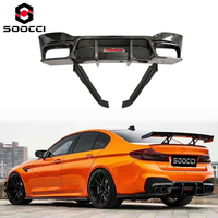 Diffuseur de pare-chocs arrière en fibre de carbone sèche TAKD, kit carrosserie pour BMW F90 M5 G30 G31 530i 540i M550i 2017-2024
