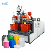 Machine de soufflage semi-automatique directe usine pour bidons de 1 gallon en PEHD, conteneurs de détergent et fûts chimiques