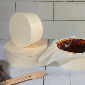 Caja Redonda de Madera para Pastel Personalizada de Grado Alimenticio Caja Transparente para Postres y Queso <span class=keywords><strong>al</strong></span> por Mayor - Product Image 4