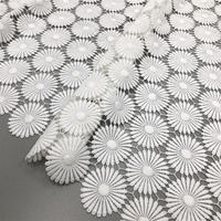 Tissu en dentelle guipure blanc pur en promotion, tissu en dentelle guipure cordée, tissu en dentelle nigériane pour robe de mariée pour femme