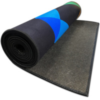 Tapis de jeu de fléchettes en polyester noir de bonne qualité, antibactérien, antidérapant, pour couloir - Personnalisable