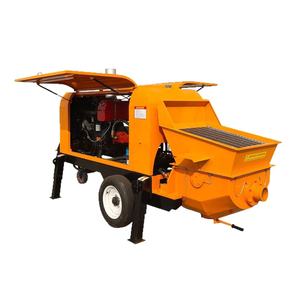 نسخة ديزل هيدروليكية مصغرة محمولة من الخرسانة ، آلة مضخة خرسانة لنقل الإسمنت - Product Image 3