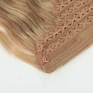 Aggiungere Lunghezza Istantanea e Il Volume Halo Estensioni Dei <span class=keywords><strong>Capelli</strong></span> con la Stringa Dei <span class=keywords><strong>Capelli</strong></span> Umani - Product Image 6