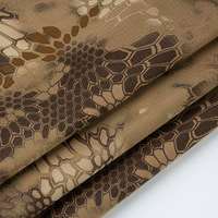 Uniforme camouflage NY/CO imprimé personnalisé en nylon/coton Vestes en tissu camouflage grain de pythons Ripstop Sacs en textile manufacturé
