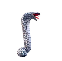Modèle d'art gonflable PDYEAR, serpent gonflable lumineux à LED, étanche, durable, résistant au soleil, impression couleur intégrale, publicité