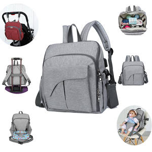 Bolsos de <span class=keywords><strong>Maternidad</strong></span> Personalizados con Diseño USB, Impermeables, para Mamá y Bebé, Bolso para Pañales, Correa para Cochecito, Estilo Mochila, Poliéster - Product Image 2