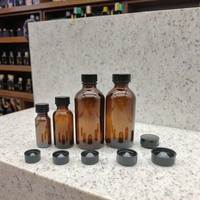 Bouchon à vis en plastique polycone noir de 20 mm pour bouteilles Euro Boston Rondes, finition Boston, pour l'emballage d'huiles essentielles, de produits capillaires et de liquides industriels