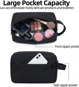 Custom logo Cosmetic Makeup Organizer Dopp Canvas Shave Bag <b>for</b> <b>Men</b> Waterproof Toiletry <b>Pouch</b> Travel - Product Image 4