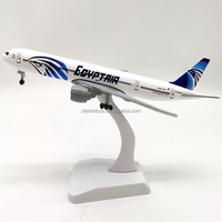 Bonnes affaires Nouveau produit Modèle d'avion B777 EgyptAir avec support d'exposition 16 cm et 20 cm Modèle de collection en métal