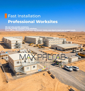 Edificio de Oficinas Prefabricado de 2 Pisos de Grado Industrial con Fachada de Vidrio para la Gestión de Obras de Construcción - Product Image 5