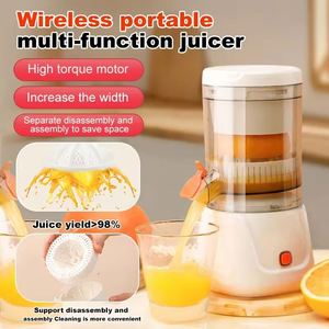 Mixeur-presse-agrumes 2-en-1 rechargeable à prix de gros abordable avec bouteille - Product Image 2