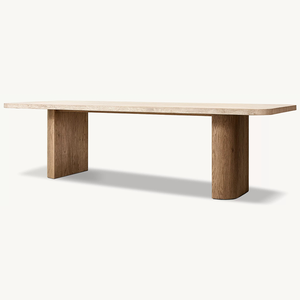 Bán buôn hiện đại rắn gỗ đá cẩm thạch bàn ăn thiết lập với trên 10 chỗ ngồi cho Ăn Uống & phòng tắm sử dụng - Product Image 3