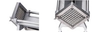AYP001 Commerciële handmatige frietjes-snijmachine, fruit- en groentesnijder, roestvrij staal, horizontale snijmachine