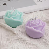 Kreative Romantische Handgemachte Aromatherapie Blumenförmige Soja-Kerzen mit Fruchtduft für Thanksgiving, Weihnachten, Hochzeiten und Zuhause