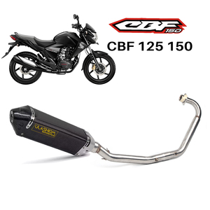 Pot d'échappement pour moto <span class=keywords><strong>HONDA</strong></span> <span class=keywords><strong>CBF</strong></span> <span class=keywords><strong>125</strong></span> 150 CBF125 CBF150 Système d'échappement silencieux pour moto - Product Image 1