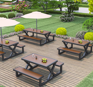 Ensemble <span class=keywords><strong>table</strong></span> <span class=keywords><strong>et</strong></span> chaises d'<span class=keywords><strong>extérieur</strong></span> en <span class=keywords><strong>métal</strong></span> - Mobilier commercial durable <span class=keywords><strong>et</strong></span> imperméable pour hôpitaux <span class=keywords><strong>et</strong></span> cafés - Banc tendance - Product Image 2