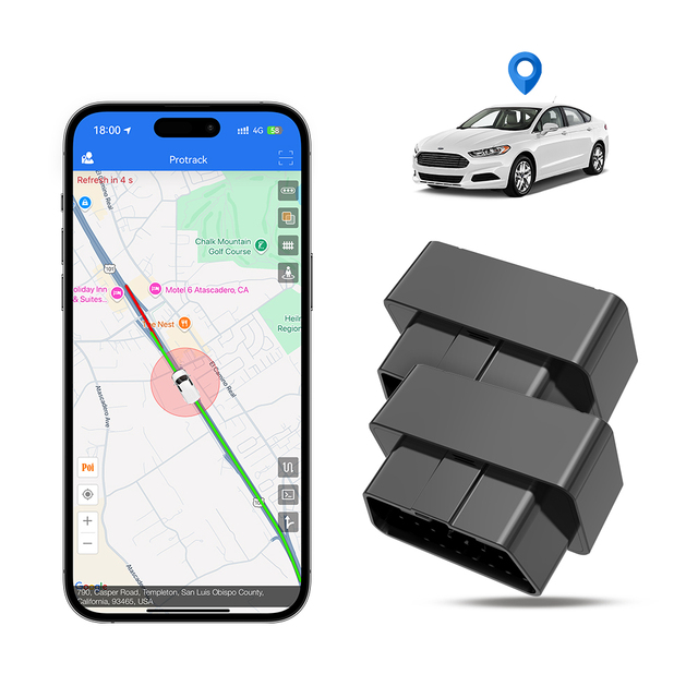 Plug and Play OBD GPS Motorcycle Tracker 4G with Remote Control and 1 Year Warranty Vehicle Tracking Device with Tamper Alert