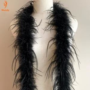 Boa en Plumes d'Autruche Teintes Écologiques 1 Plis, Non Toxique, pour la Mode Durable et les Projets Artisanaux - Product Image 5