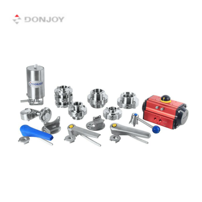 DONJOY multi-position handle butterfly valves manual butterfly control valve stainless steel butterfly valve