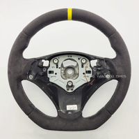 Volant en fibre de carbone personnalisé pour BMW Série E E90 E60 E46 E92 E39 X5 E70 X6 E71 E82 E93 E36 E91 E46 E53 M3 E63 avec palettes de commande