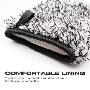 Gant de lavage de voiture en microfibre, sans rayures, réutilisable, pour nettoyer les roues, libère facilement les contaminants pour le nettoyage des roues - Product Image 4