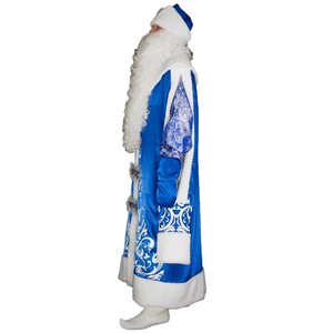 Set Costume <span class=keywords><strong>da</strong></span> Babbo Natale con Cappello, Cappotto, 2 Paia di <span class=keywords><strong>Guanti</strong></span>, Grande <span class=keywords><strong>Sacco</strong></span> Regalo e Barba in Poliestere - Product Image 3