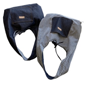 Bolso Tote Urbano Sherwin New Denim de Doble Bolsillo para Mujer, para Todas las Temporadas, Gran Capacidad, Color Sólido, Estilo Minimalista Inglés - Product Image 1